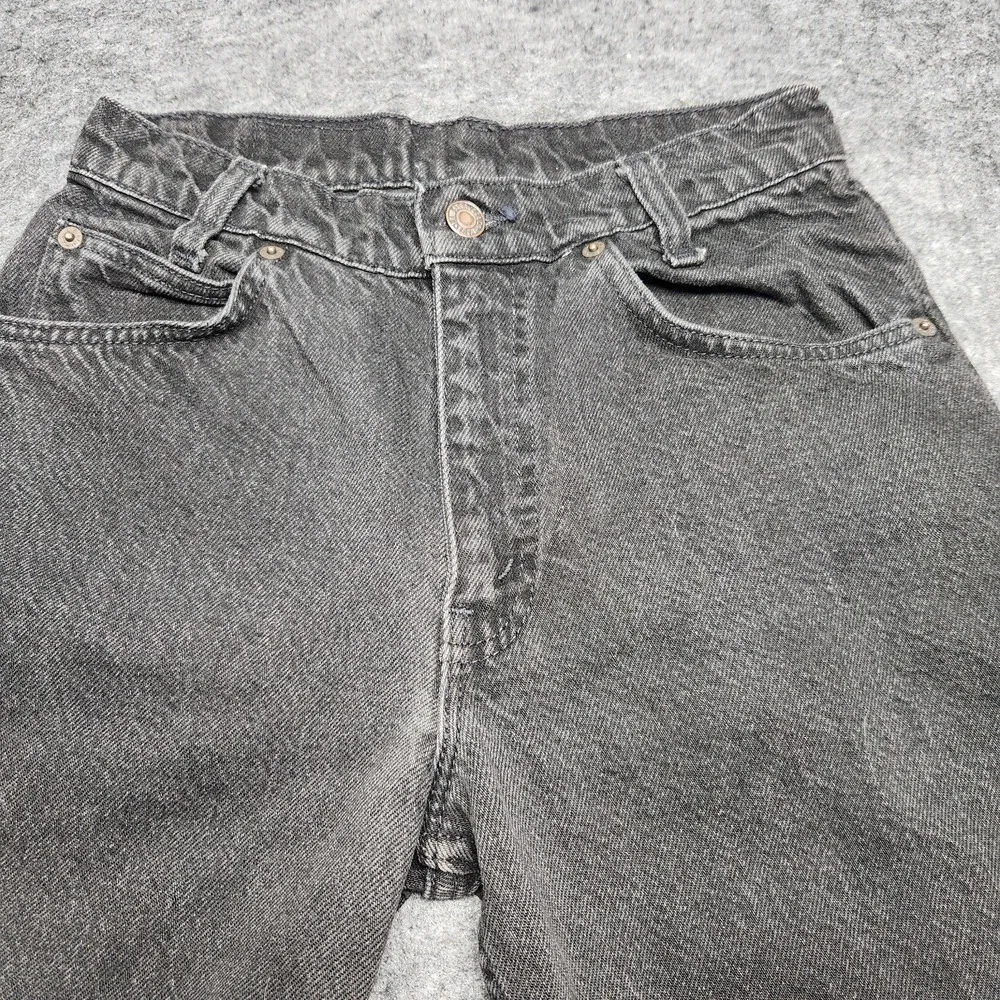 Levis Vintage 506 Black Wash Straight Orange Tab Student Jeans 27x28 90s USA